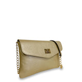 Γυναικεία τσάντα envelope flap Dryon Χρυσό