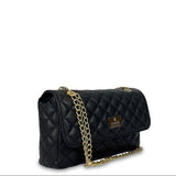 Γυναικεία τσάντα flap Quilted Μαύρο