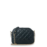 Γυναικεία τσάντα oval Quilted Μαύρο