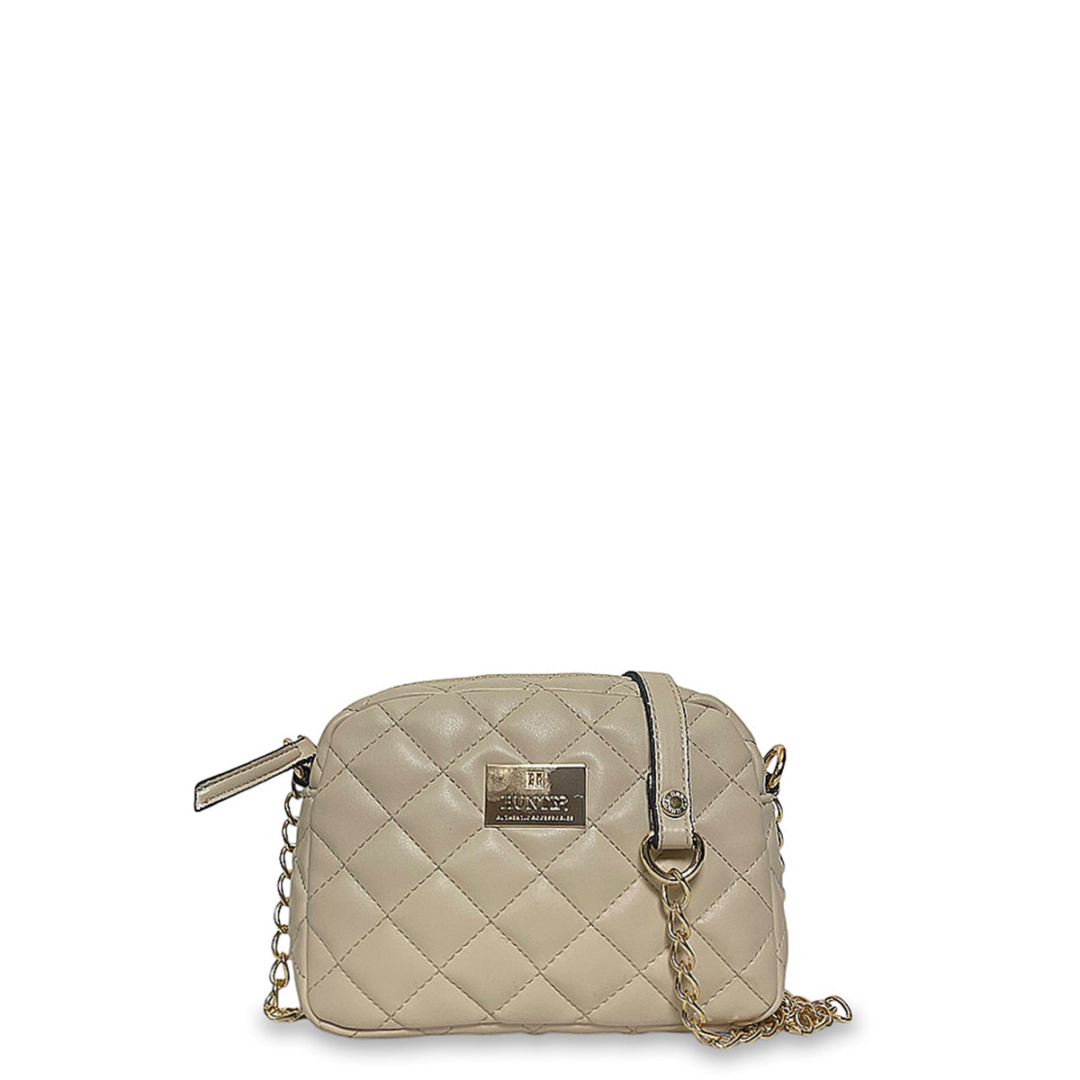 Γυναικεία τσάντα oval Quilted Μπεζ