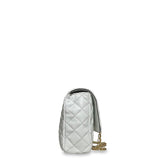 Γυναικεία τσάντα flap Quilted Λευκό