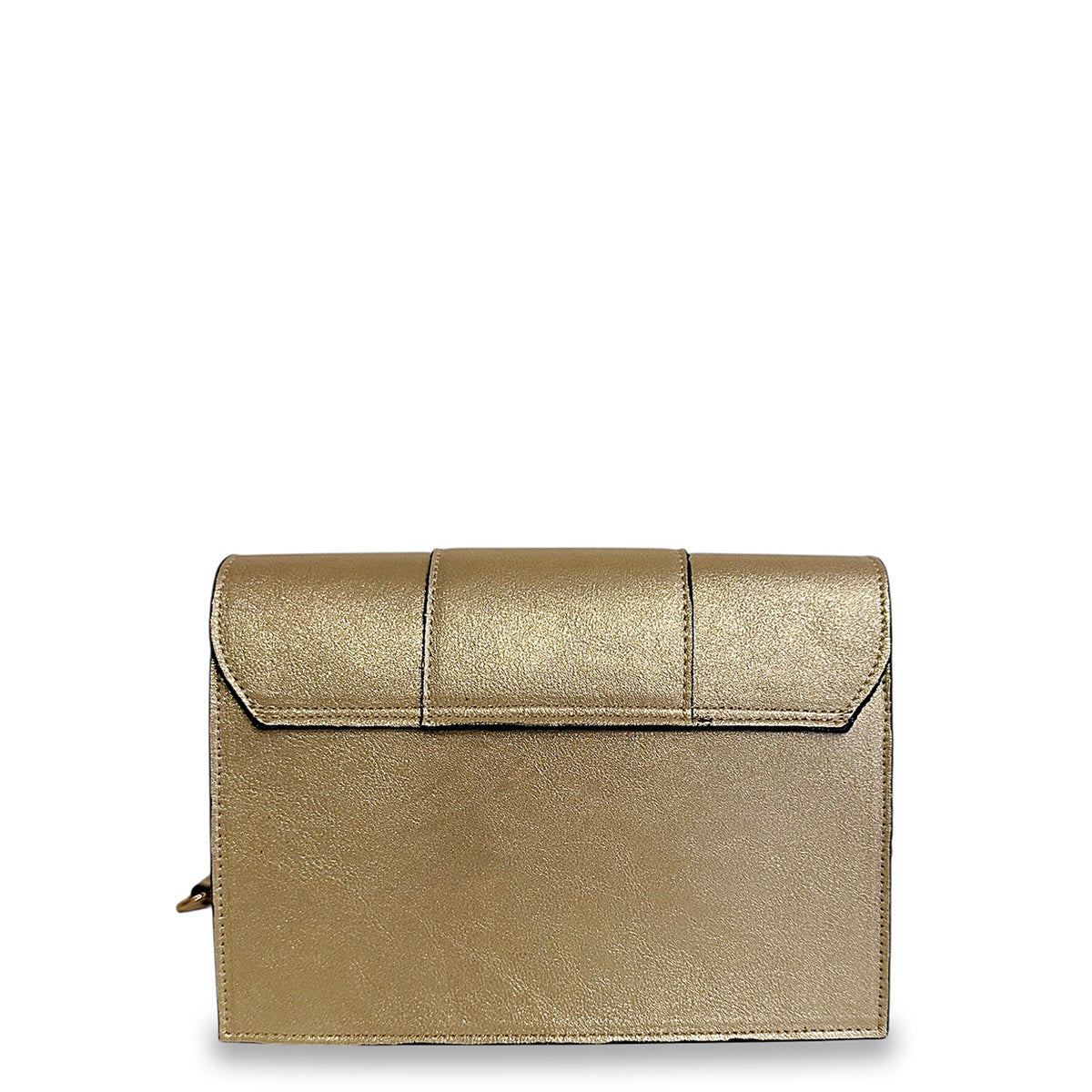Γυναικεία τσάντα strict mini flap Dryon Χρυσό