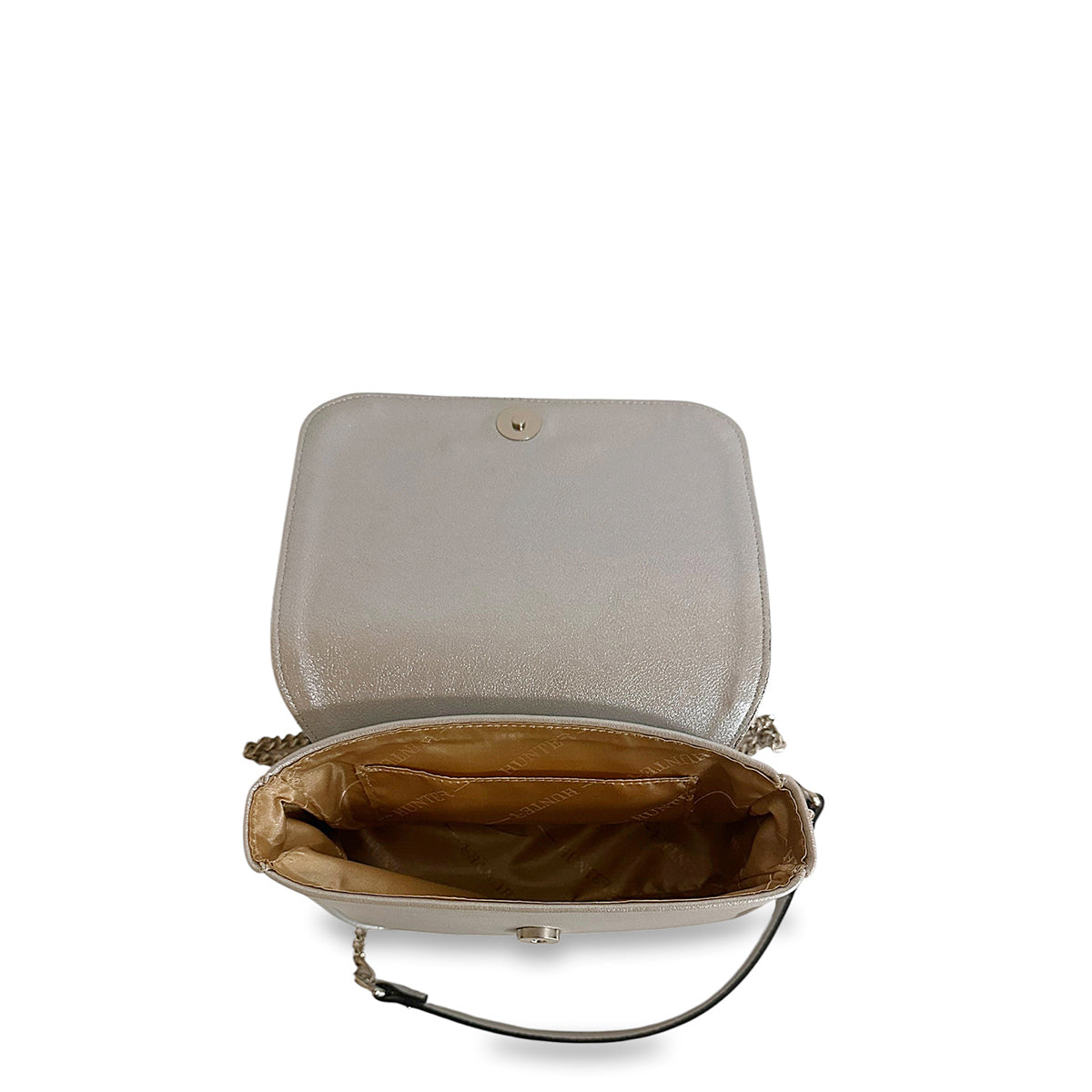 Γυναικεία τσάντα flap Dryon Ασημί