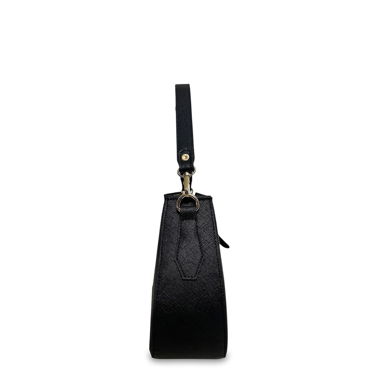 Γυναικεία τσάντα mini hobo Festive Μαύρο