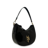 Γυναικεία τσάντα mini hobo Festive Μαύρο Λουστρίνι