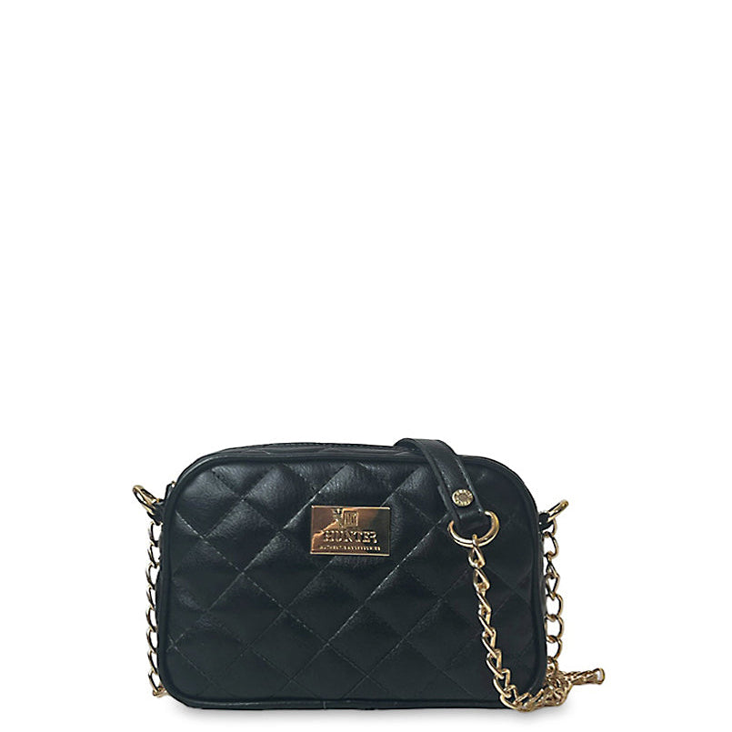 Γυναικεία τσάντα oval Quilted Μαύρο