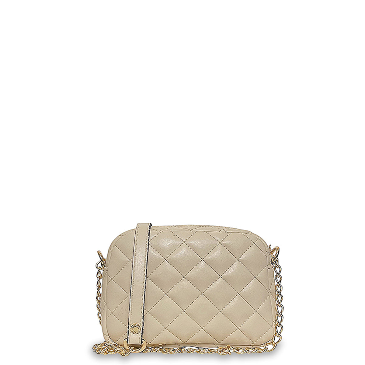 Γυναικεία τσάντα oval Quilted Μπεζ