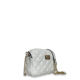 Γυναικεία τσάντα oval Quilted Λευκό