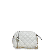 Γυναικεία τσάντα oval Quilted Λευκό