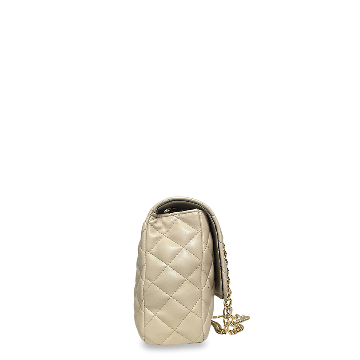 Γυναικεία τσάντα flap Quilted Μπεζ