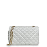 Γυναικεία τσάντα flap Quilted Λευκό