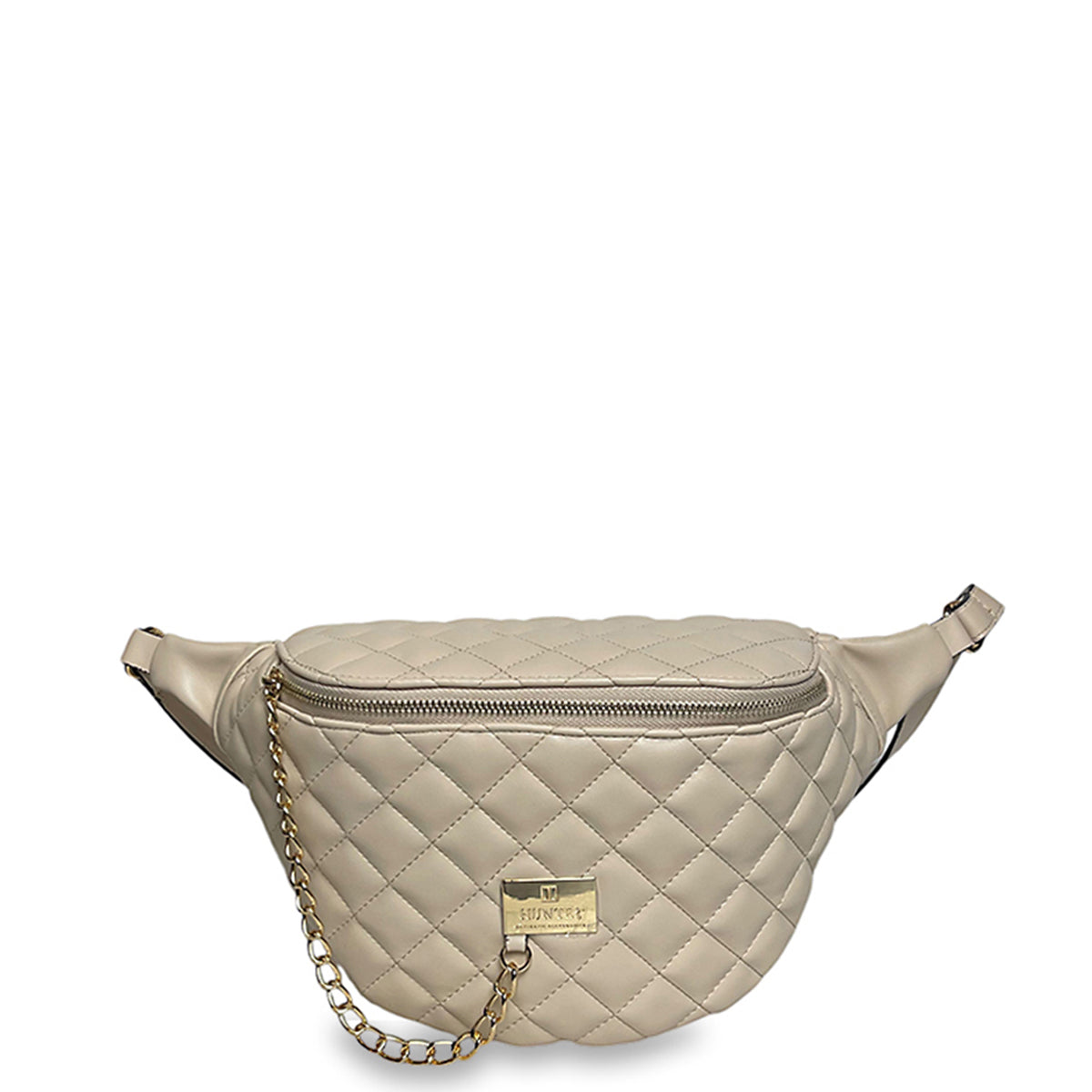 Γυναικεία τσάντα μέσης Quilted Μπεζ