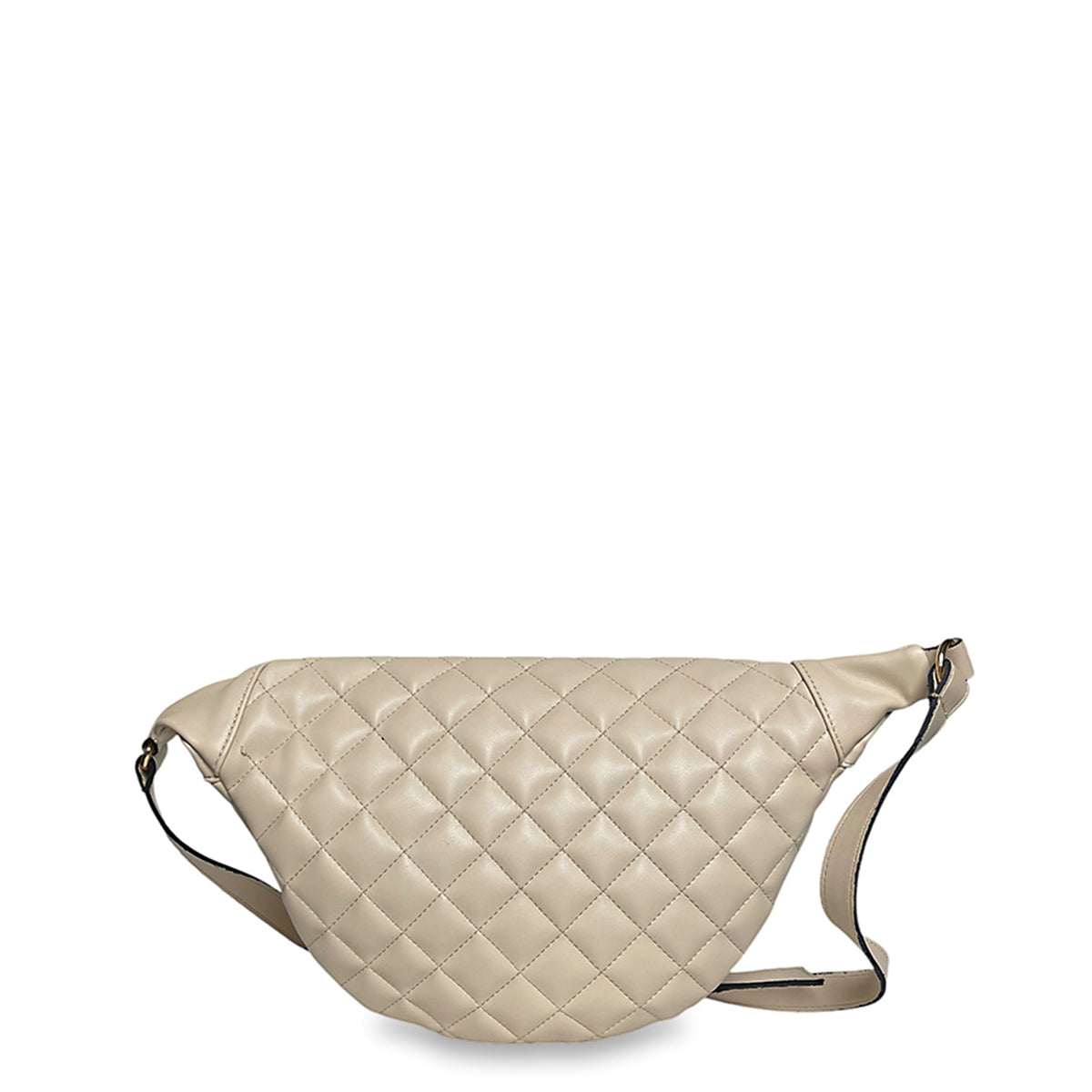 Γυναικεία τσάντα μέσης Quilted Μπεζ