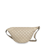 Γυναικεία τσάντα μέσης Quilted Μπεζ
