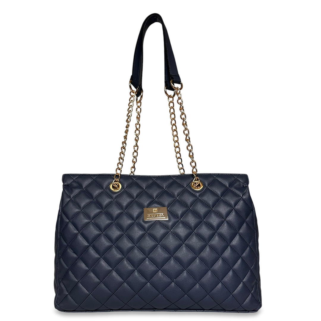 Γυναικεία τσάντα ώμου strict Quilted Μπλε