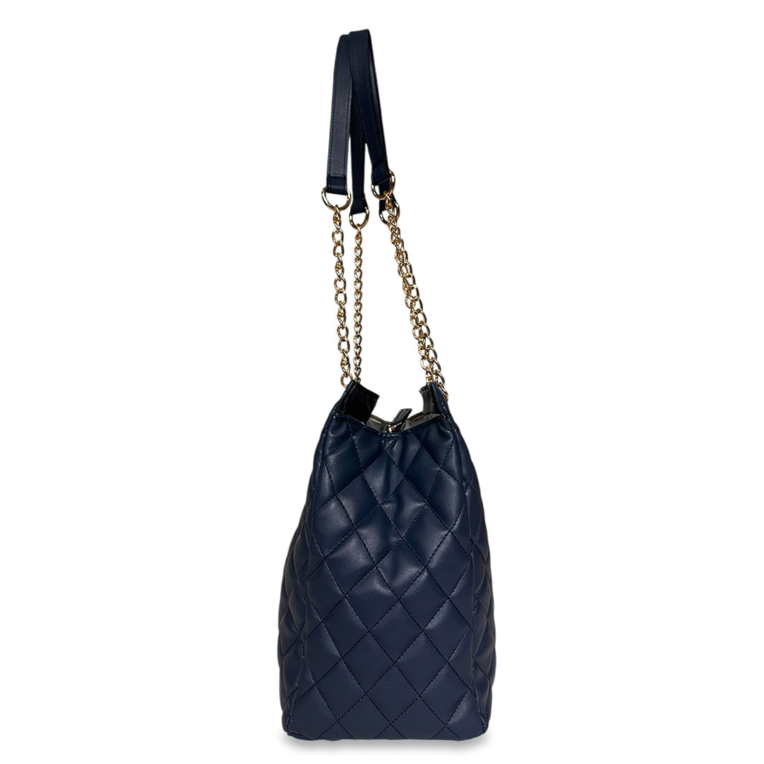 Γυναικεία τσάντα ώμου strict Quilted Μπλε