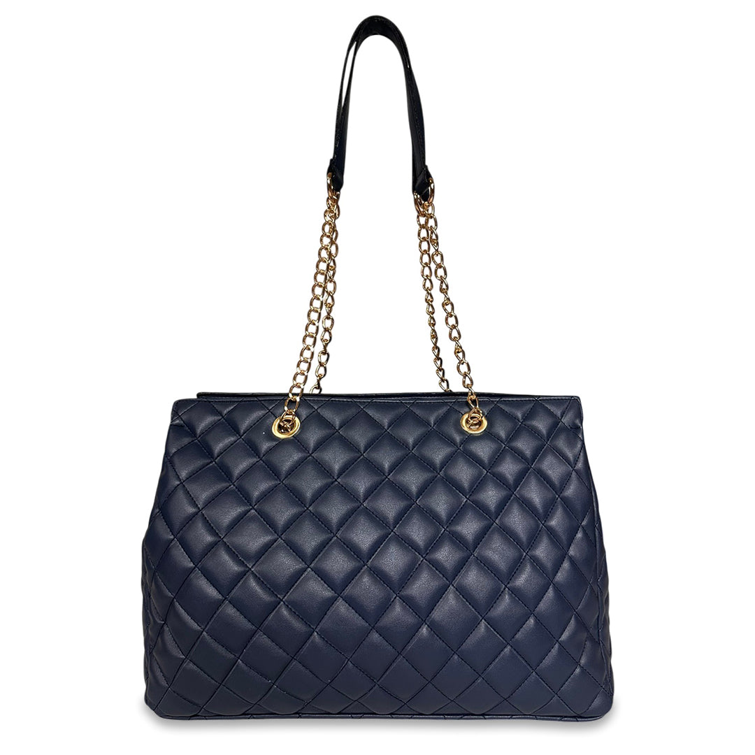 Γυναικεία τσάντα ώμου strict Quilted Μπλε