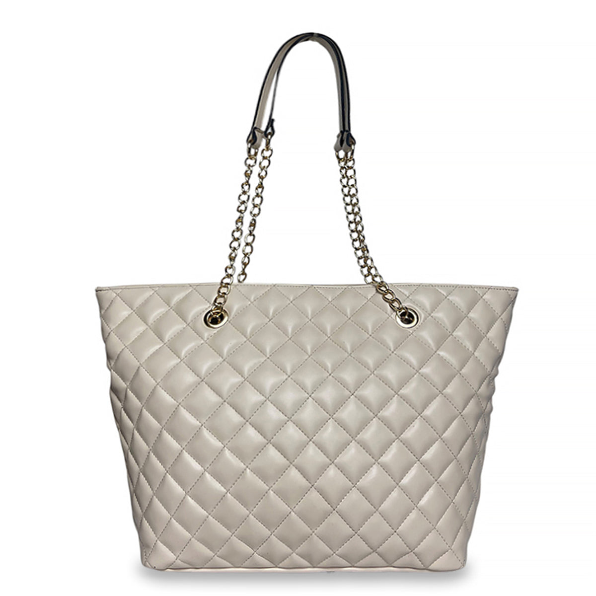 Γυναικεία τσάντα ώμου Quilted Μπεζ