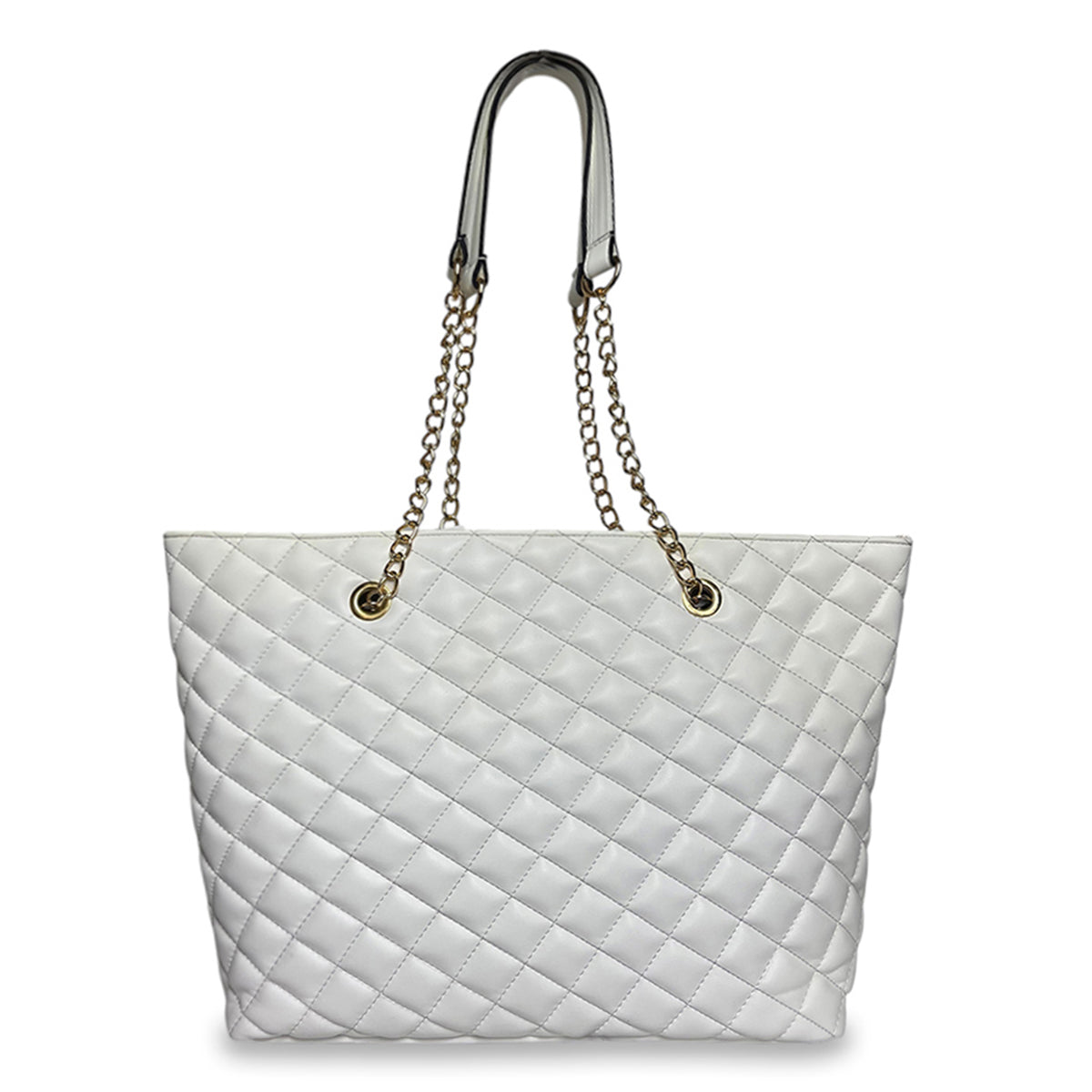 Γυναικεία τσάντα ώμου Quilted Λευκό