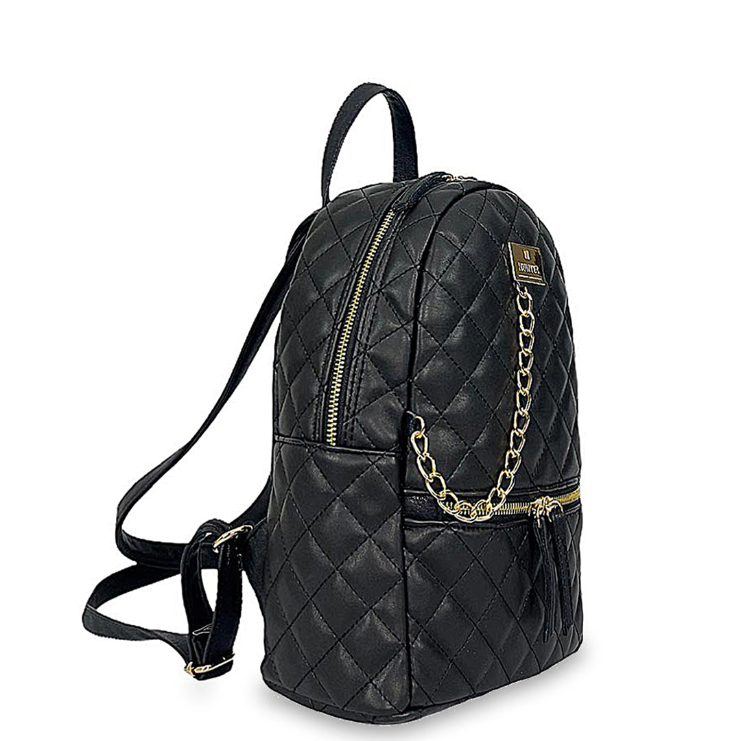 Γυναικεία τσάντα πλάτης middle Quilted Μαύρο