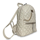 Γυναικεία τσάντα πλάτης maxi Quilted Μπεζ