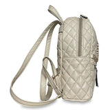 Γυναικεία τσάντα πλάτης maxi Quilted Μπεζ