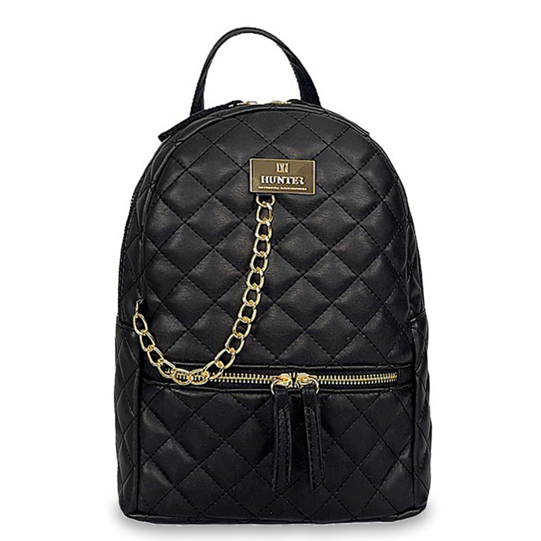 Γυναικεία τσάντα πλάτης maxi Quilted Μαύρο