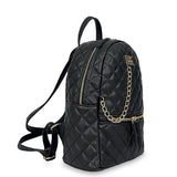 Γυναικεία τσάντα πλάτης maxi Quilted Μαύρο